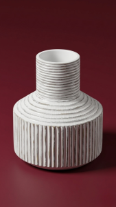 Burjeel White Vase