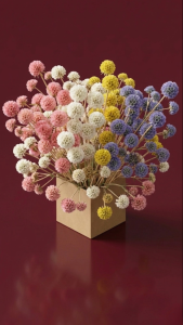 Preserved Scabiosa (Multiple Blooms)